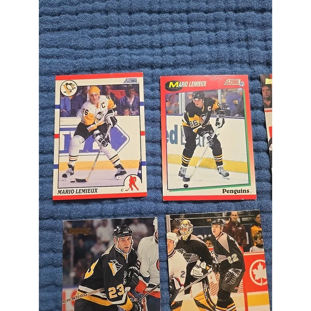 Mario Lemieux Penguins Hockey Card Lot Ron Francis Joe Mullen‎ NHL Vintage 90s
